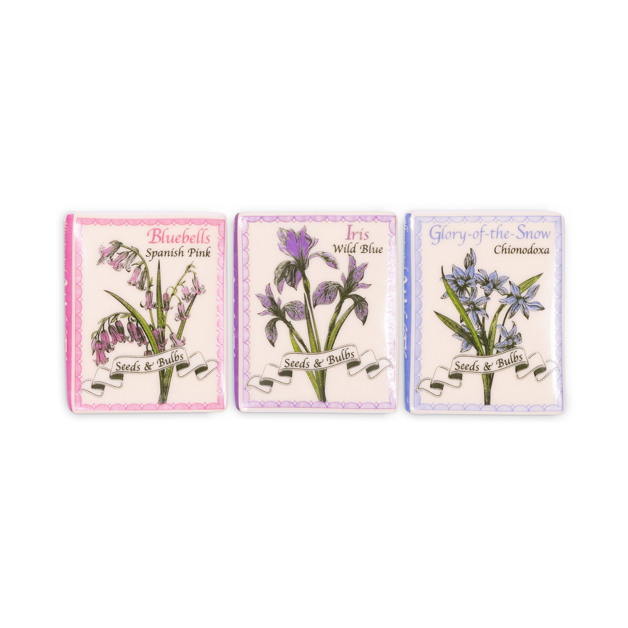 Book Magnet Set of 3, Wildflowers