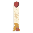 Bookmark with Winnie the Pooh design and quote on a white background