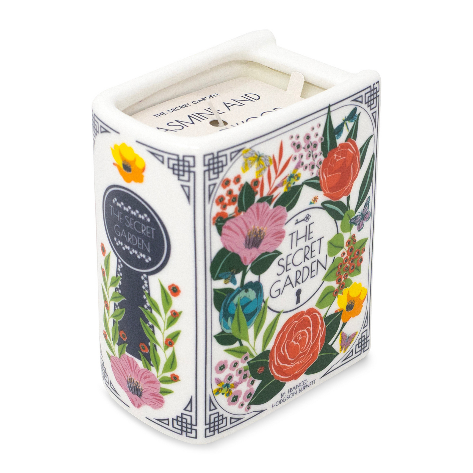 Book Shaped Candle, The Secret Garden (Jasmine and Cedar Wood
