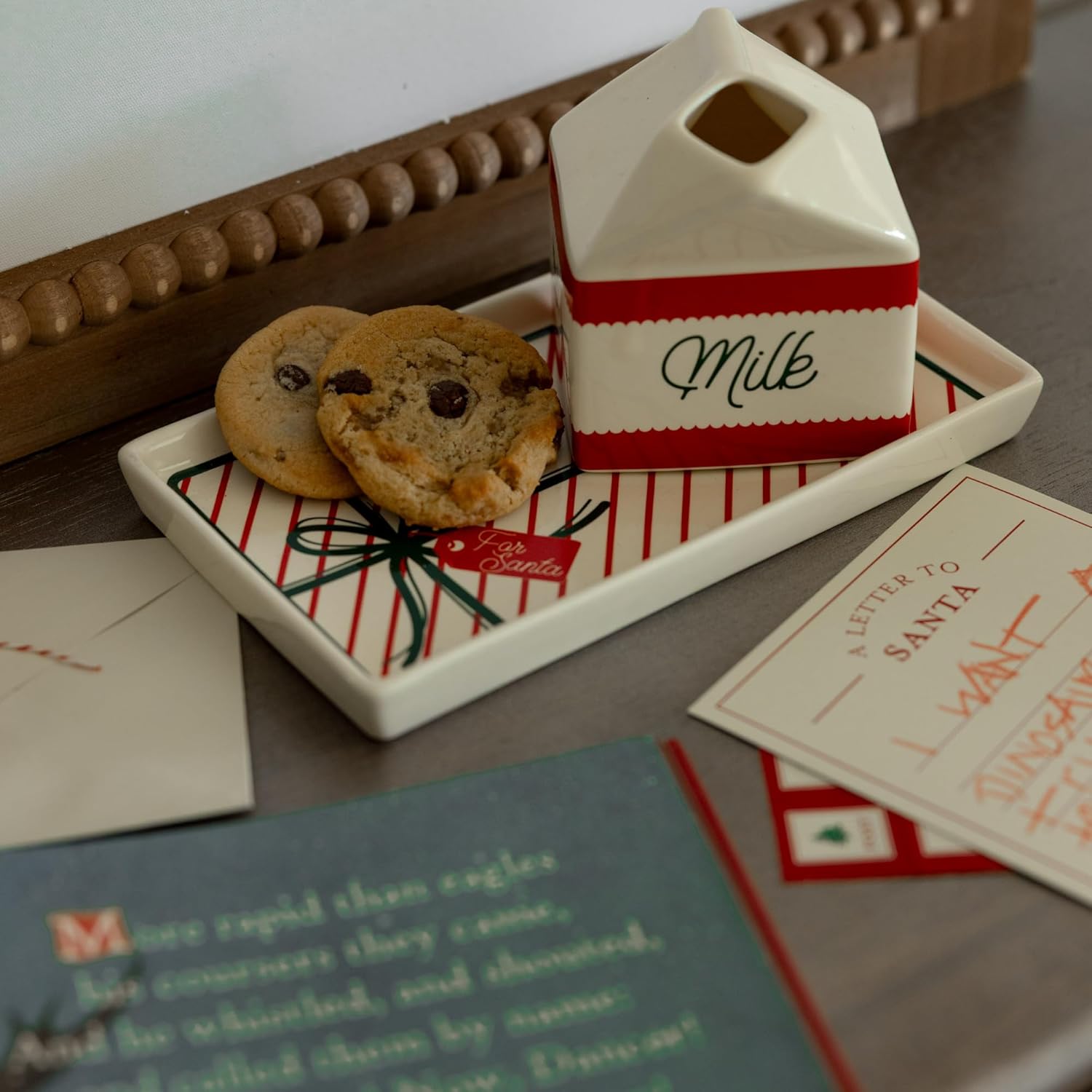 Milk and Cookies Set, Bow