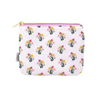 Small pouch with floral pattern on a white background