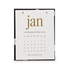 black and white polka dot acrylic desk calendar