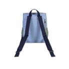 Backpack with blue straps on a white background