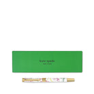 Kate Spade pen with green box on a white background