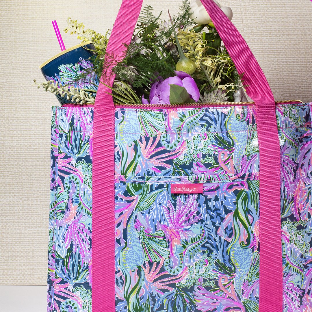 Lilly Pulitzer Insulated Market Shopper - Thumbnail 2