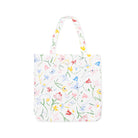 Floral patterned tote bag on a white background
