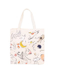 Tote with sketched NY icons