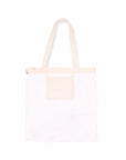 Interior pocket of tote with sketched NY icons