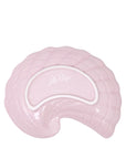 pink bottom of white shell-shaped plates on a white background