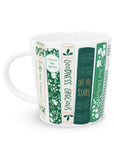 Ceramic Mug Green Book Stack