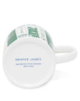 Ceramic Mug Green Book Stack