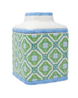 Tissue Holder, Bamboo Logo Trellis