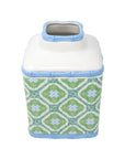 Tissue Holder, Bamboo Logo Trellis