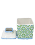 Tissue Holder, Bamboo Logo Trellis