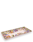Ceramic Rectangle Tray, Meadow Bouquet Seedpearl
