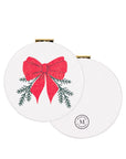 Compact Mirror Holiday Bow