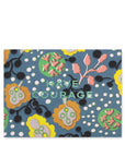 Colorful patterned greeting card with 'Have Courage' text on a blue background