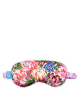 Floral patterned eye mask on a white background