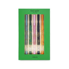Set of gel pens in a green box with 'kate spade New York' branding.