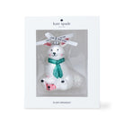 packaged bunny glass ornament
