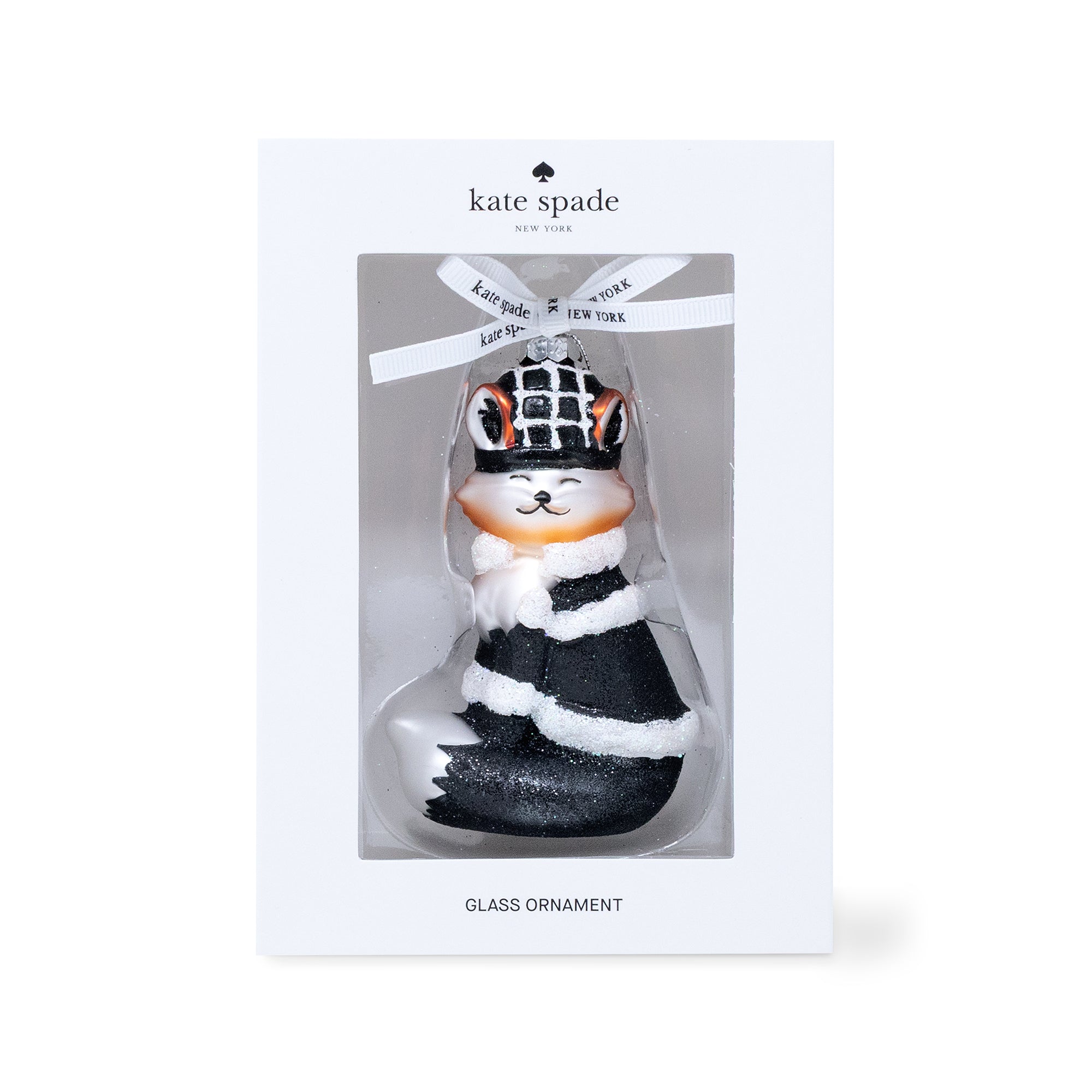 packaged fox glass ornament