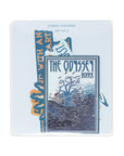 Pack of 'The Odyssey' stickers with Homer's name on a white background
