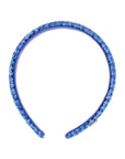 Knit Caning Headband, Blue Stream