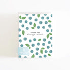 packaged set of 8 thank you cards with blueberry pattern 