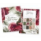 Floral gift wrap with a display of patterns on a white background