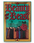 teal beauty and the beast book shaped vase