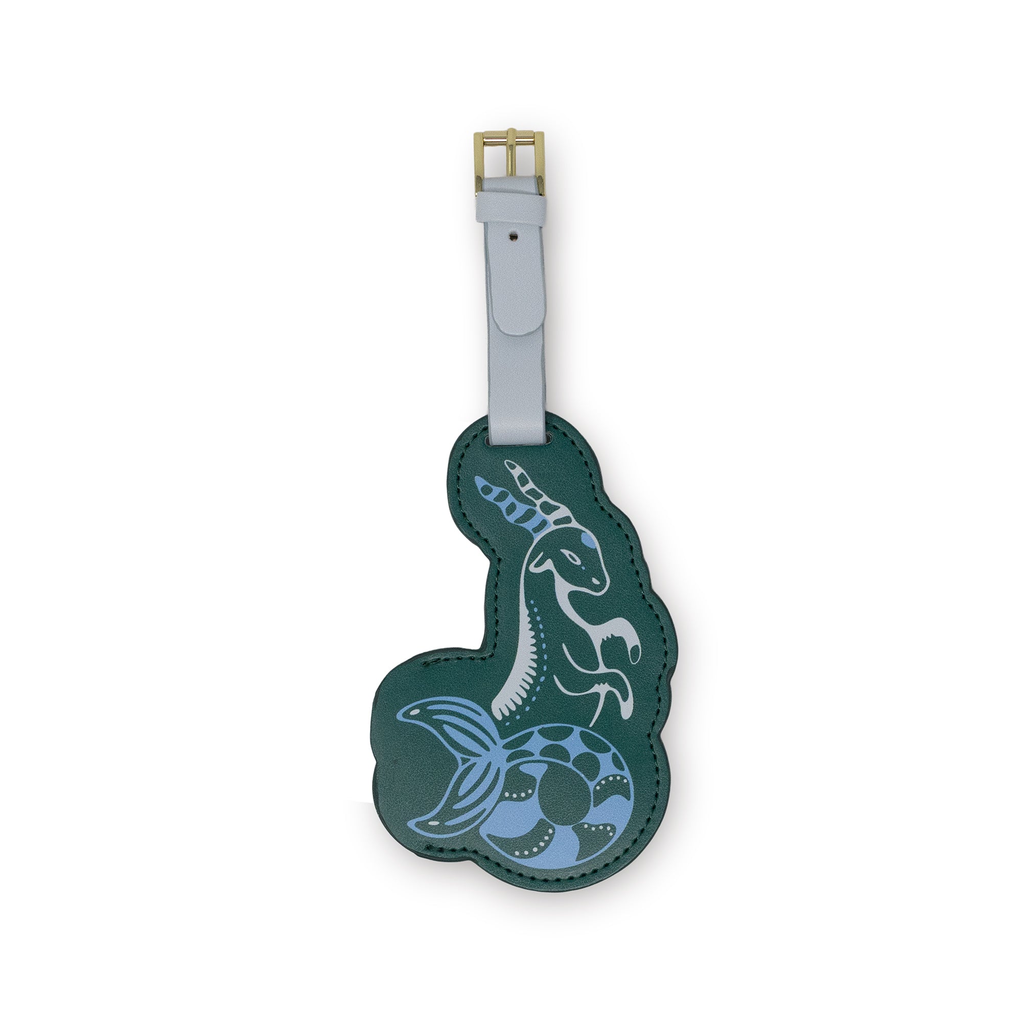 sea-goat shaped luggage tag