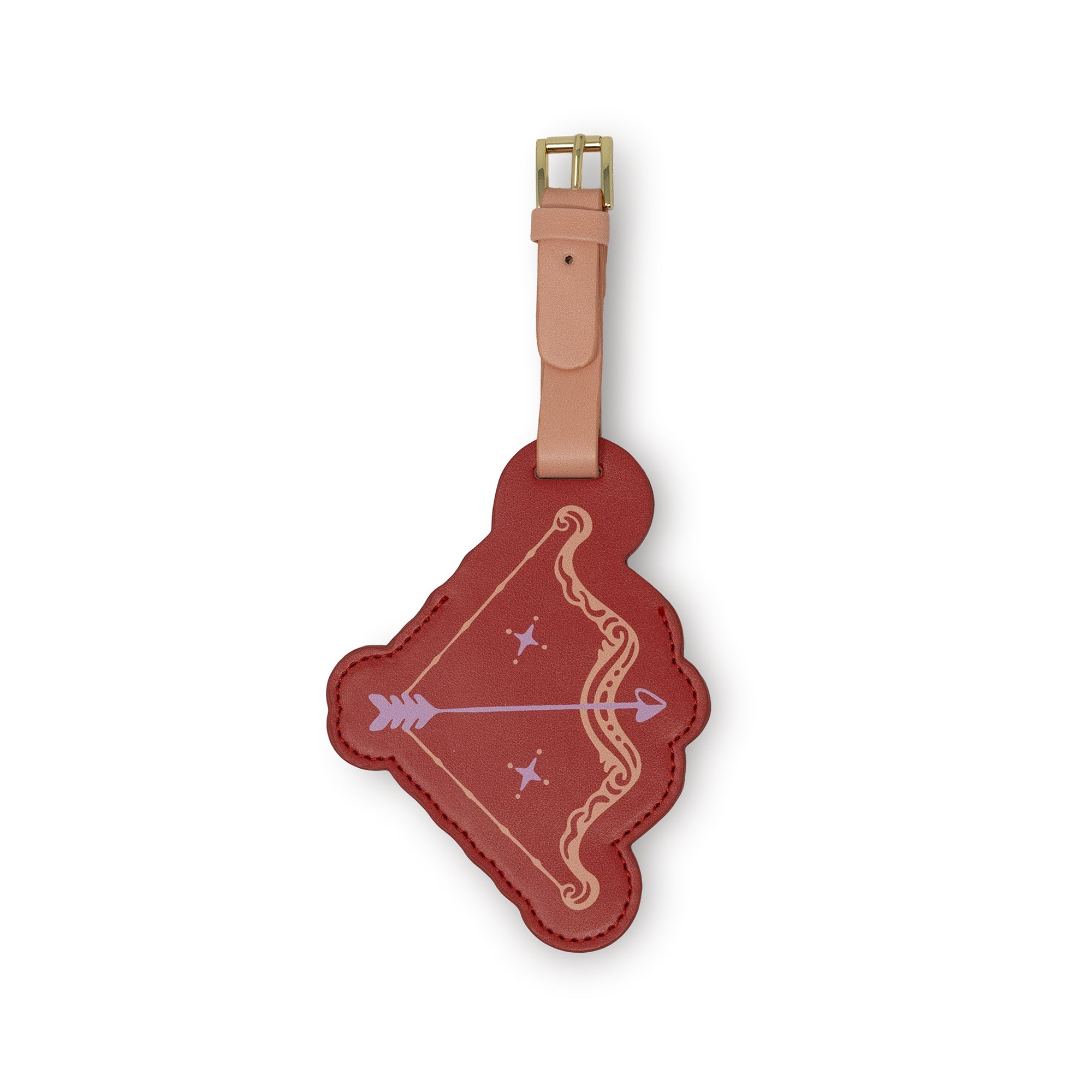 bow and arrow shaped luggage tag