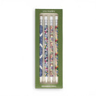 packaged 4 mechanical pencils with floral designs on a white background