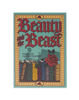 teal beauty and the beast book cover notepad