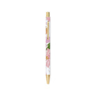 Pen with floral design on a white background