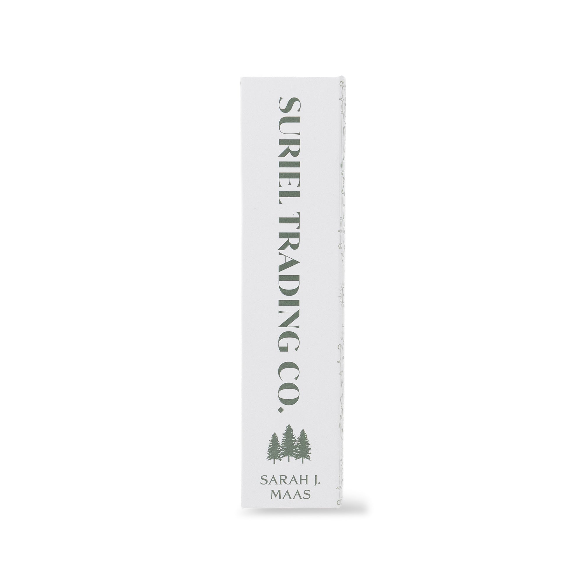 spine of suriel trading co packaging