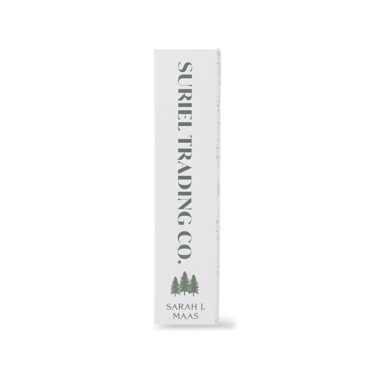 spine of suriel trading co packaging