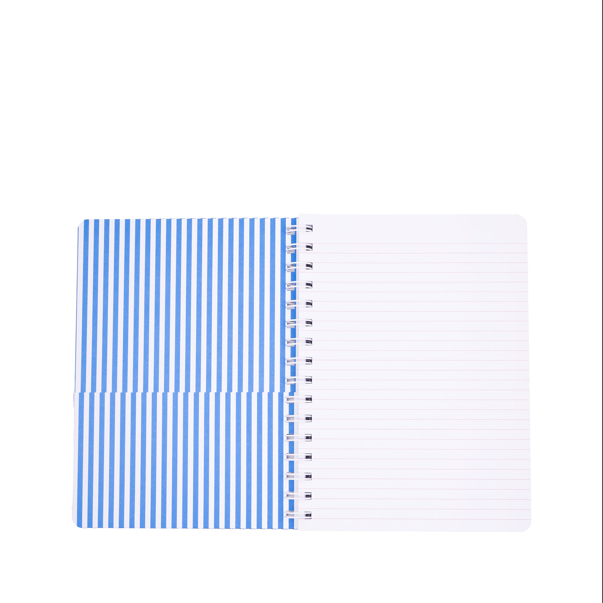 lined interior of notebook