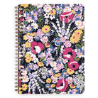 Notebook with a colorful floral pattern on a white background