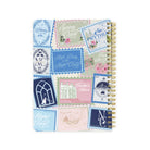 Notebook with decorative stamps on the cover