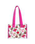 Mini Market Tote Set Ornaments/Holiday Bow Stripe
