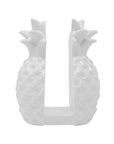 Ceramic Napkin Holder, Resort White (Pineapple)
