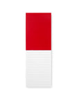 Opened notebook with red heart pattern and Kate Spade New York logo