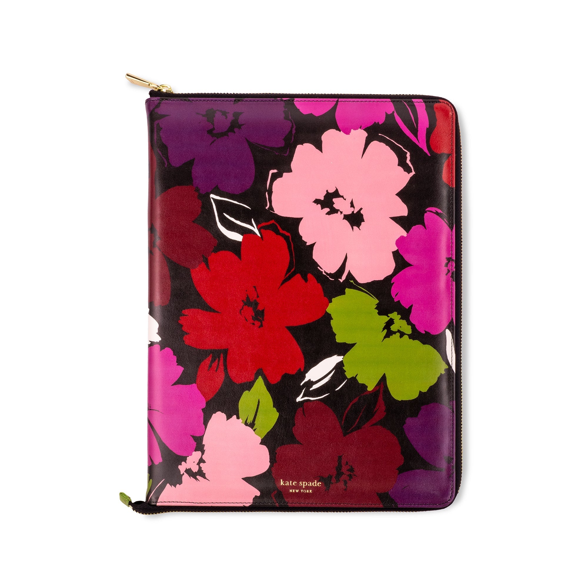 ケイトスペードPAINTERLY BLOOMS 　ZIP AROUND Foli kate spade new york Notepad Zip Folio, Painterly Blooms – Garvin Lane