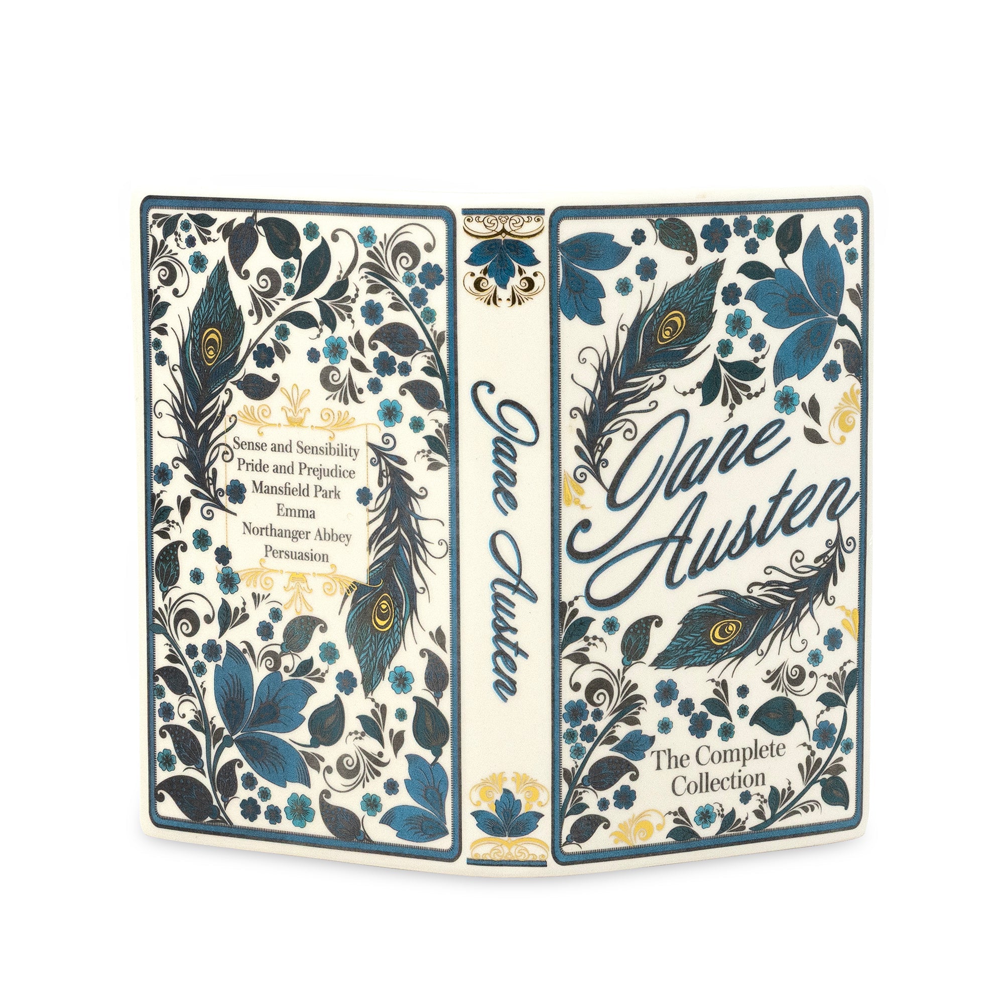 Jane Austen open book vase