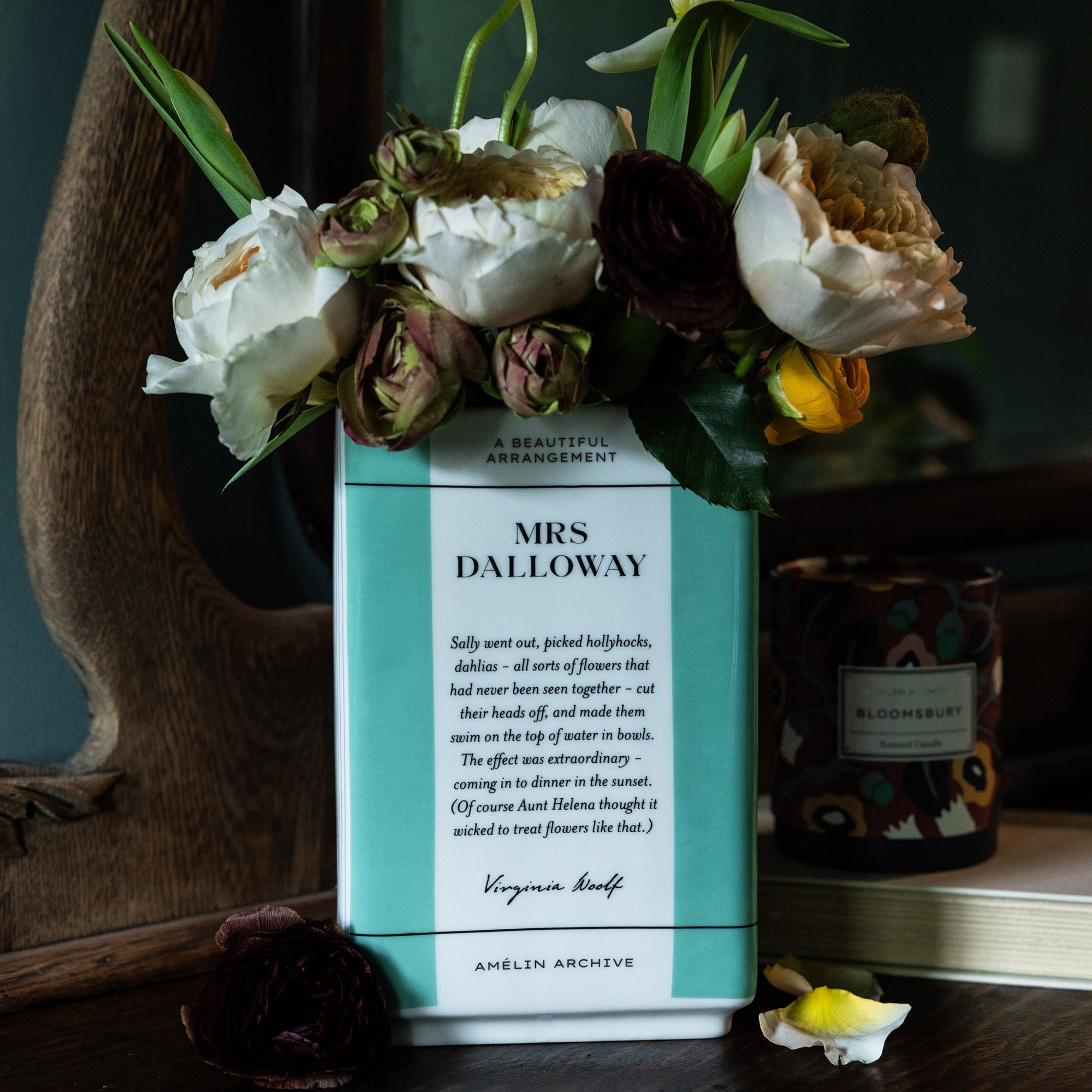 Ceramic Book Vase Mrs. Dalloway