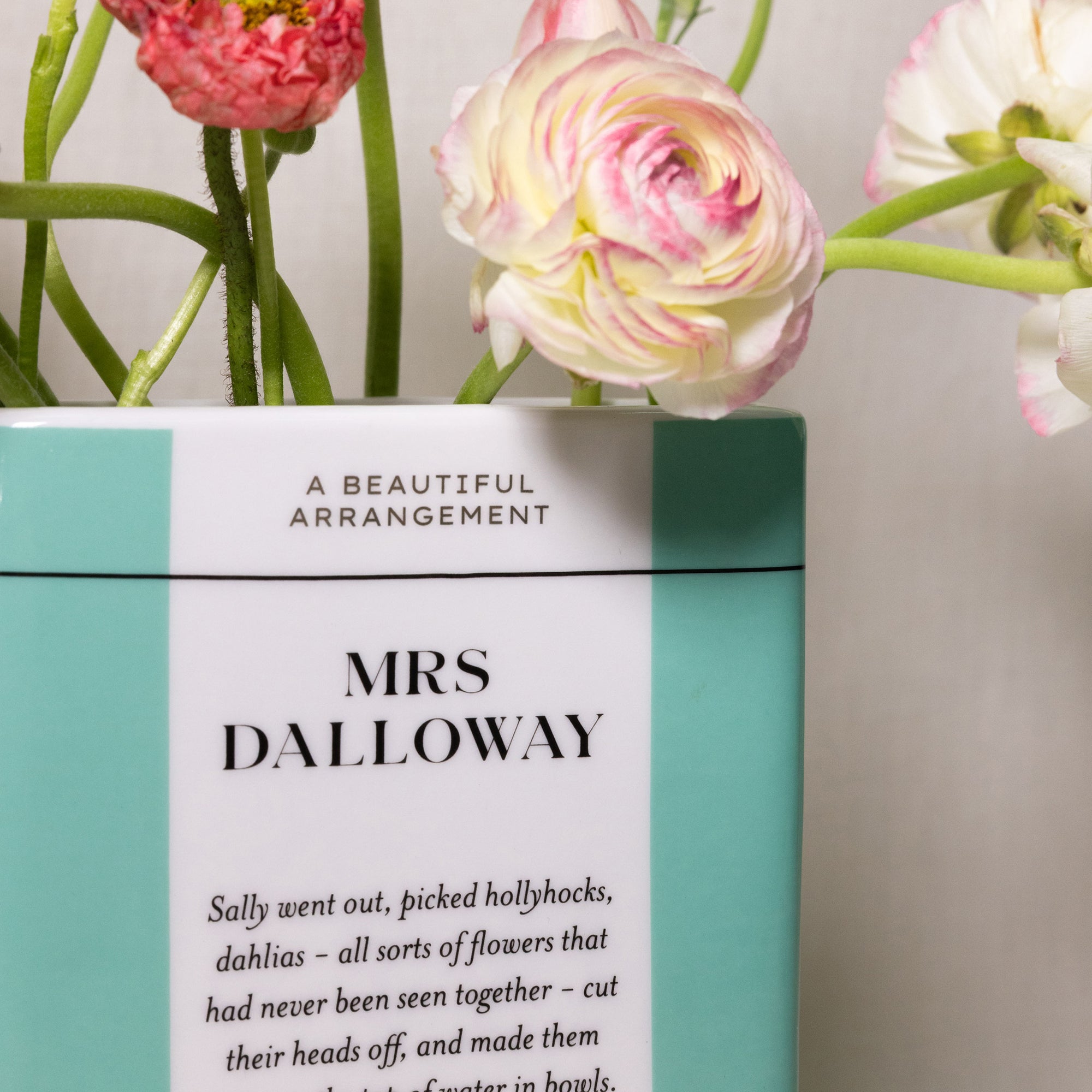 Ceramic Book Vase Mrs. Dalloway