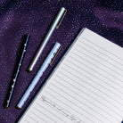 set of three night court pens. purple stars, periwinkle stars and 'here you are. i've been looking for you' quote