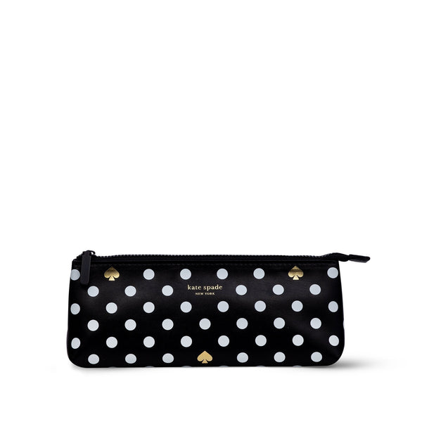 kate spade new york Pencil Case, Polka Dots (Black/White  display picture 2