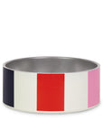 Small Pet Bowl, Adventure Stripe